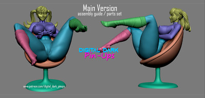 Gamer Girl 5 (1) -  Large scale (170mm approx.) resin model kits DDP