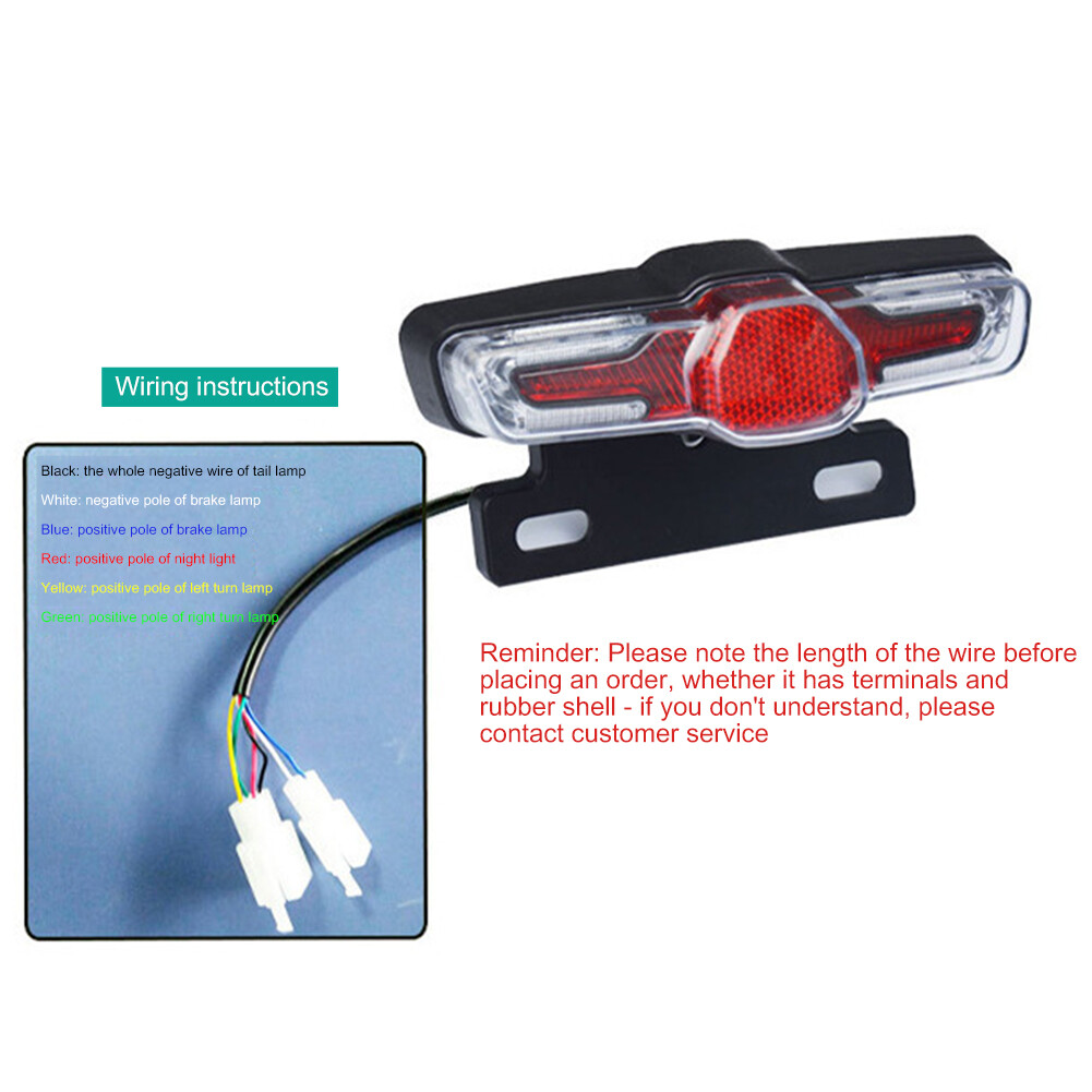 3660V Electric Bicycle Turn Signal Lamp Waterproof LED Ebike