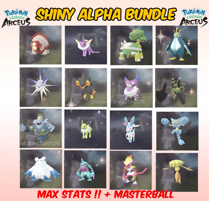 Pokemon Legends Arceus SHINY ALPHA SPIRITOMB LV.80 ✨MAX Effort Levels Fast  Trade