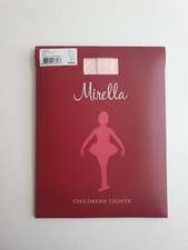 Mirella Girl's Dance Soft Footed Tights Pink Size Children's Medium 8-10.