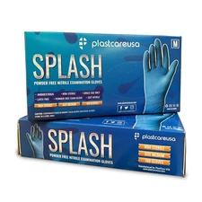 100 XS Extra Small Nitrile Exam Disposable Gloves, Latex & Powder Free, Blue