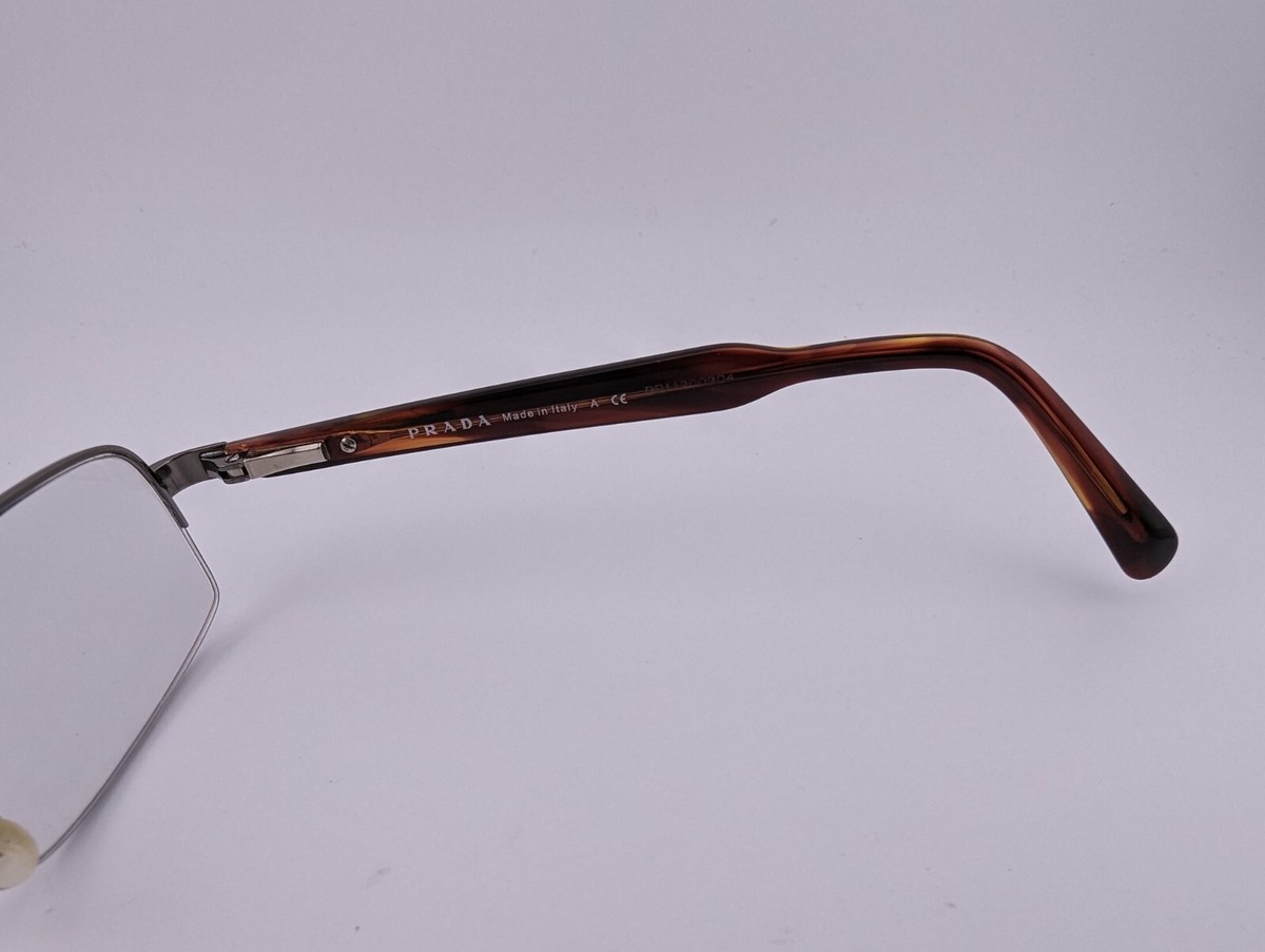 Prada Eyeglasses, Frames Only, VPR 58N RWX-1O1, 52-18-140, Metal