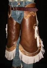 Custom Made Leather Kid's Chinks/Kid's Chaps/Made in USA