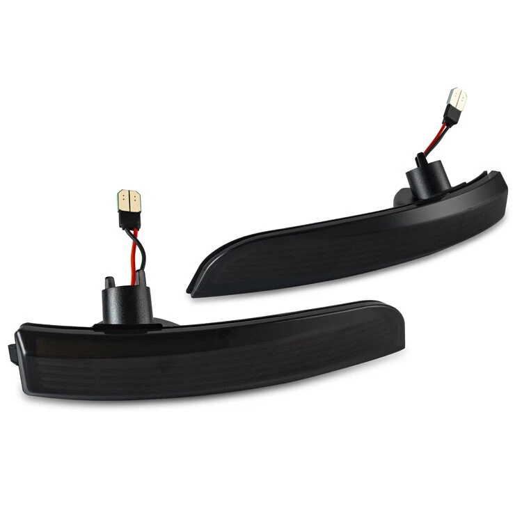 Frecce Laterali Led Specchio Nero Fumo per Ford Escape 3 Ecosport Kuga 2 - Immagine 3 di 4