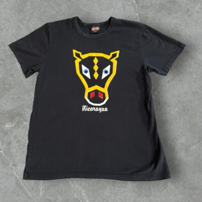 Harley Davidson Nicaragua Bull T Shirt Size Large Black