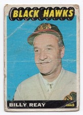 1X BILLY REAY 1965 66 Topps #54 P Chicago Black Hawks 65 66