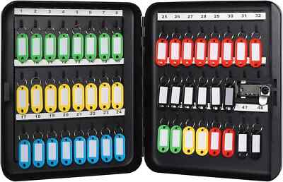 Key Cabinet Wall Mount,Locking Key Organizer,Key Storage Lock Box with Code,Key