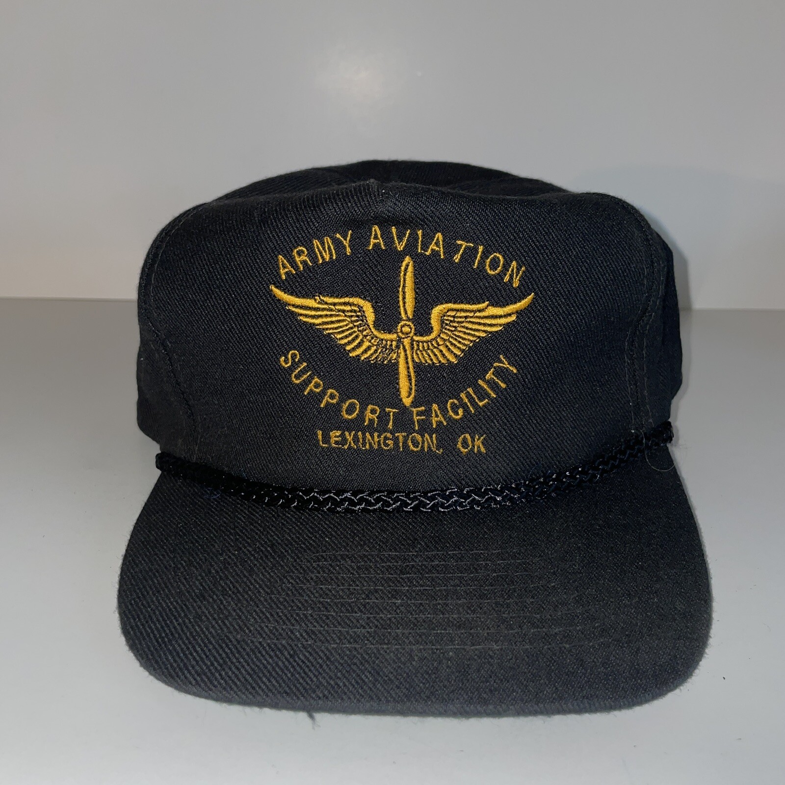 Army Aviation Support Facility Strapback Rope Cap… - image 1