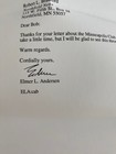 Elmer L. Andersen Governor Minnesota MN Signed Letter Authentic Signtures 2 Lett — photo 1