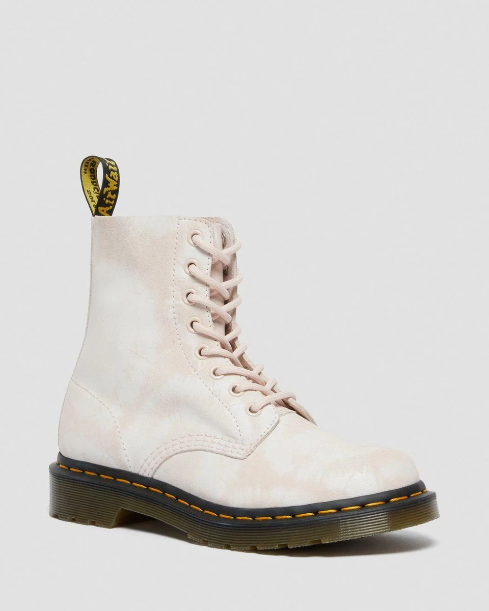 Dr. Martens Women s 1460 Pascal Tie Dye Suede Lace Up Boots Pink