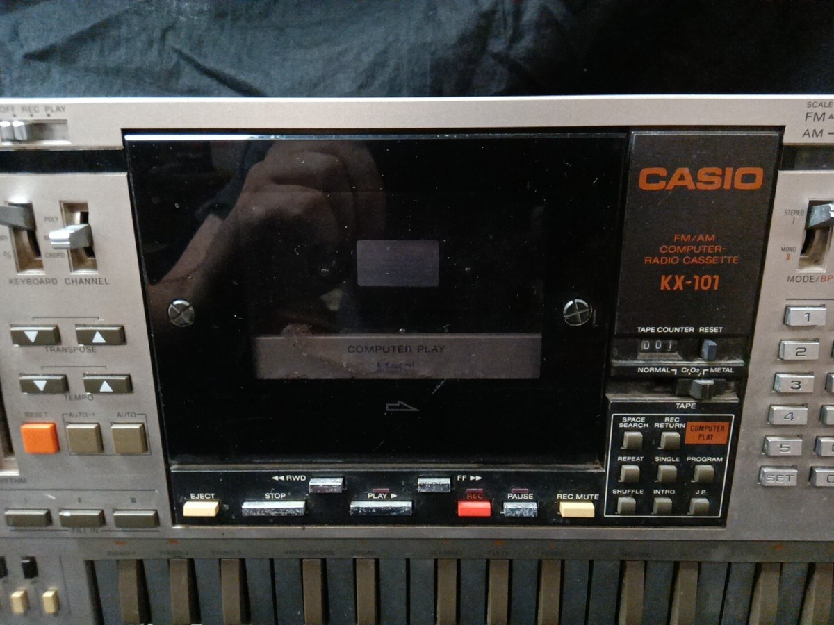 As-is Casio KX-101 Ghetto Blaster Boombox Detachable
