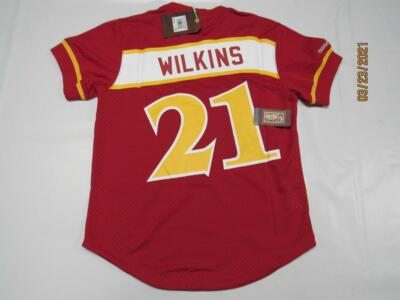 New Dominique Wilkins #21 Hawks Mens M-L-XL-2XL-3XL Mitchell