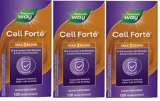 N. WAY Cell Forte MAX3 IP6 Inositol Maitake Cats Claw - 120 Vcaps ****3 PACK****