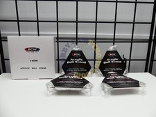 Box of 4 BCW Acrylic Ball Stand Football Basketball Soccer Rugby