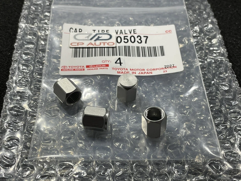 NUEVO 10 - 22 LEXUS GX460 LLANTA LLANTA LLANTA VÁLVULA VÁSTAGO TAPAS DE ALUMINIO OEM JUEGO DE 4 Foto 2 de 4