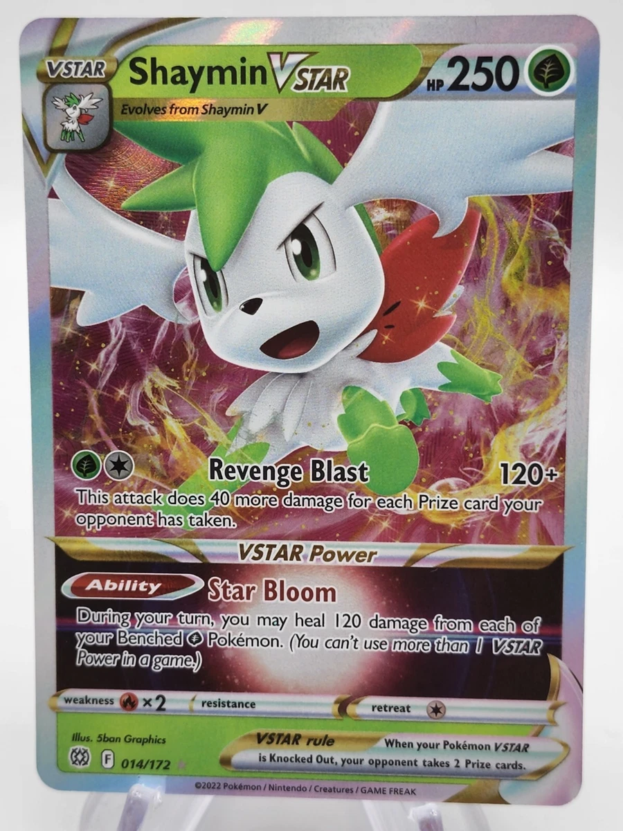 Shaymin V STAR 014/172 Ultra Rare Holo Pokemon Brilliant Stars NM