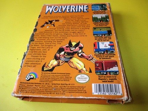 Wolverine (Nintendo Entertainment System) NES Game w/Original Box - Picture 8 of 9