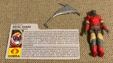 Royal Cobra LA Team Figure 1987 GI Joe Filecard & Scythe Vintage 1980 s G.I. Joe