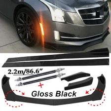 Front Bumper Lip Spoiler Splitter Car Body Rear For Cadillac ATS CTS Body Kit
