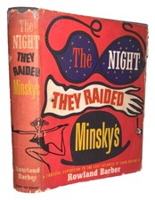 1960, 1st Ed 1st Printing, DJ, THE NIGHT THEY RAIDED MINSKY'S, by ROWLAND BARBER
