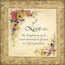 Ceramic Backsplash Tile Mural Inspirational Religious Kitchen/Bathroom - Love Is