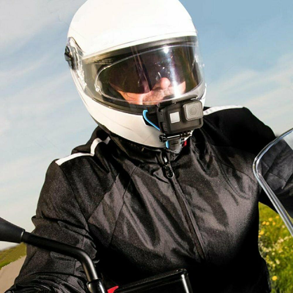 Action-Kamera Motorrad Helm Kinn Halterung Gurt Gürtel Für GoPro-Hero 7 5 XiaoMi
