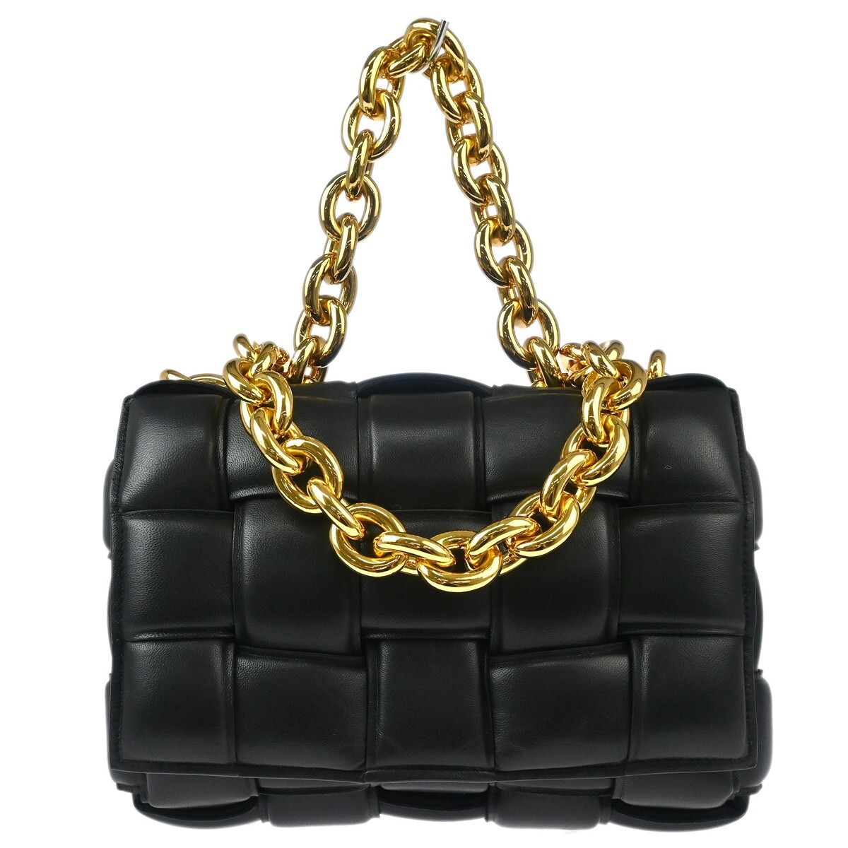Bottega Veneta Black Leather 2way Shoulder Handbag Bottega Veneta Black Leather 2way Shoulder Handbag