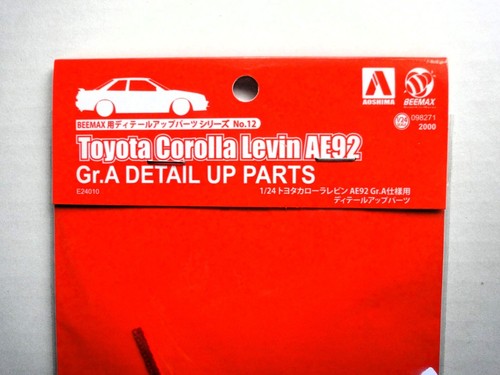 Aoshima / Beemax 1/24 Toyota Corolla Levin AE92 Gr.A Detail Up Parts - Bild 5 von 8