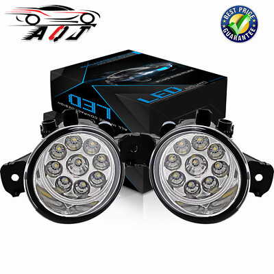 2x New Bumper White LED Fog Light Lamp Driver For INFINITI Q60 2014-2015 US