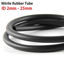 ID 2-25mm Nitrile Rubber Black Fuel Tube Petrol Diesel Oil Line Hose Pipe Tubing