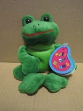 AVON 1999 FULL O' BEANS, TAD THE FROG, MARCH BLUE AQUAMARINE BIRTHSTONE, EUC