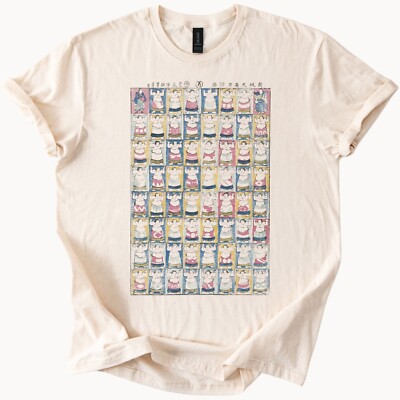 Maneki Neko T Shirt Japanese Lucky Cat Tee Kawaii Japan Gift