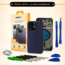 Back Cover for iPhone 14 Pro Housing Frame Back Glass Frame Housing Purple