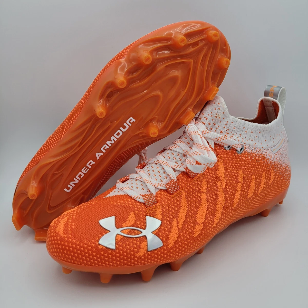 Under Armour AUTHENTICS MID BRANDED - Sport-BH mit mittlerer Stützkraft -  red solstice/white/orange 