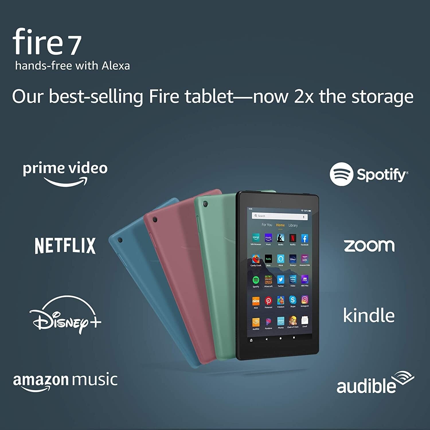 OPEN BOX  Fire 7 Tablet 16GB 9th Generation w/Alexa 7 Color