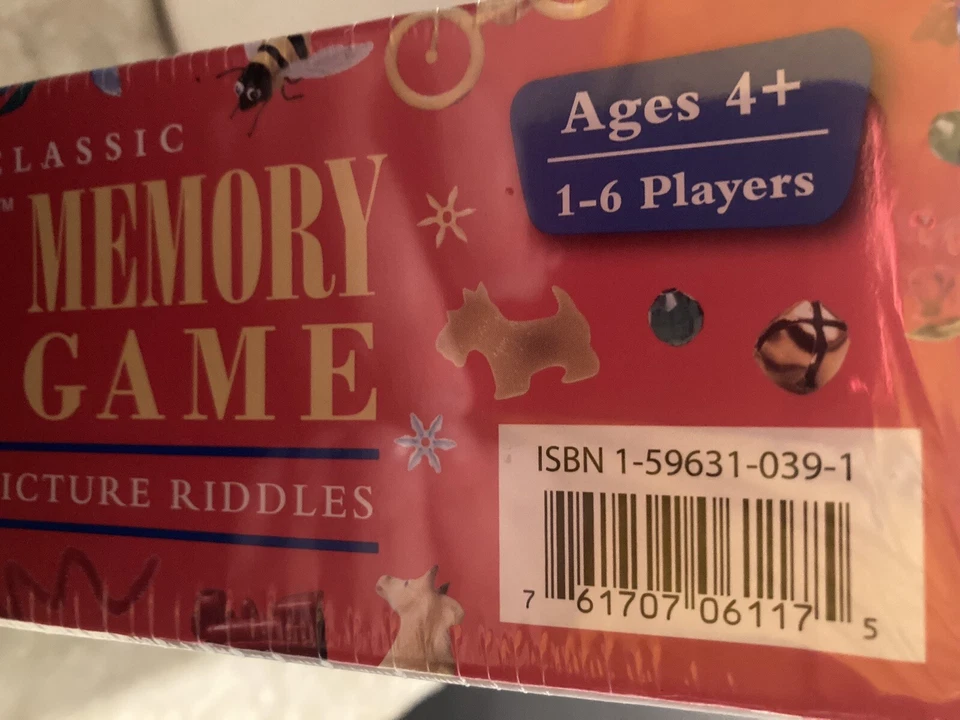 The Classic I Spy Memory Game Ages 4+ 1-6 Players Sealed - Image 3 of 3