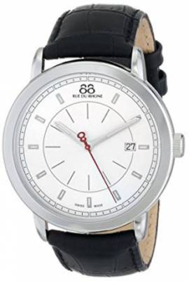 88 Rue Du Rhone 87WA120036 Men's Dress Double 8 Origin Leather Band Swiss Watch
