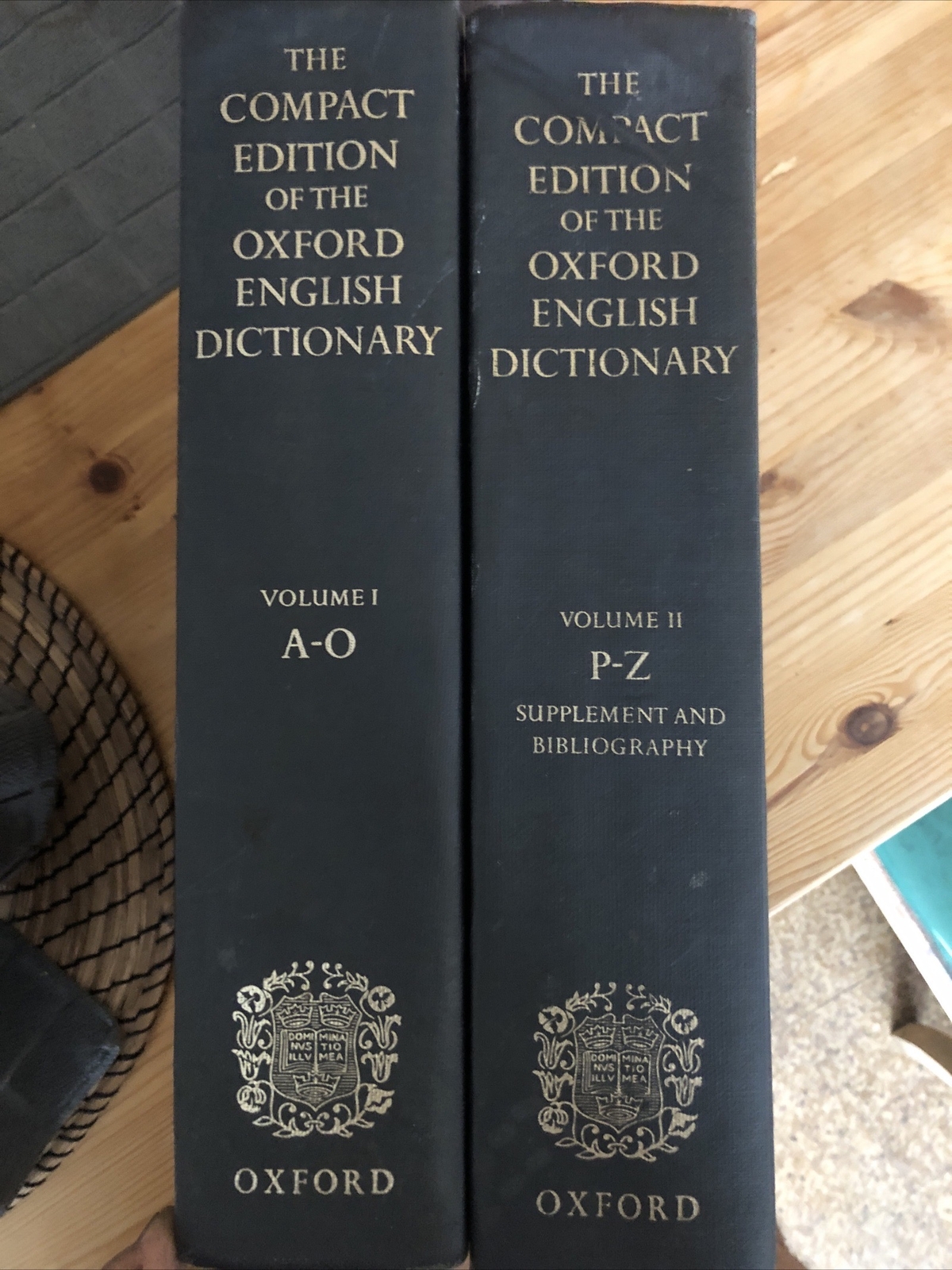 THE COMPACT EDITION OF THE OXFORD ENGLISH DICTIONARY, VOLUME I & II With Magn.. eBay