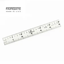Fairgate 6" Standard Aluminum English Ruler 20-106