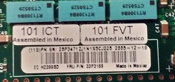 Genuine IBM X-Series x206 Server SCSI 3 Drive HDD Backplane 33P3169 - Image 3 of 3