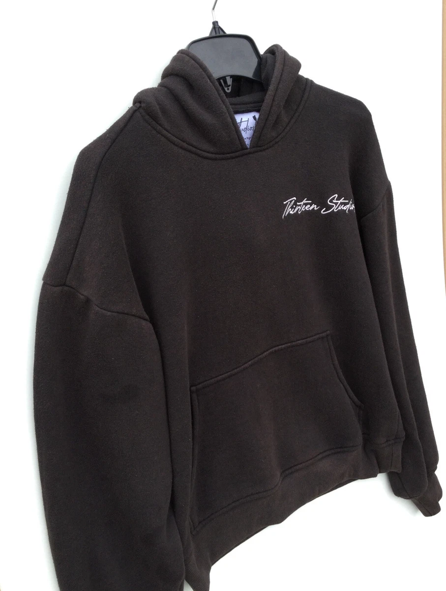 Thirteen Studios Single Layer Hoodie Faded Black size L