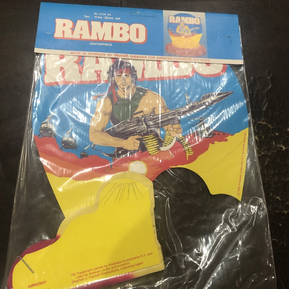 Rambo Birthday Party Centerpiece Original 80’s Piece - Image 4 of 4