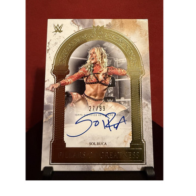 Topps 2025 Royalty WWE NXT Sol Ruca Pillars Greatness Signatures Auto 27/99