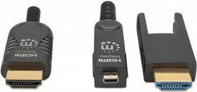 Manhattan 355544 HDMI Kabel 70m HDMI Typ A (Standard) HDMI Typ D (Micro) schwarz
