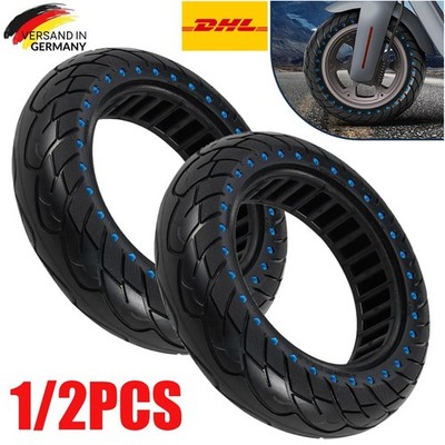 1/2 Stück Für Ninebot Max G30 G30D Vollgummi Reifen 10x2.5 60/70-6.5 Scooter DHL
