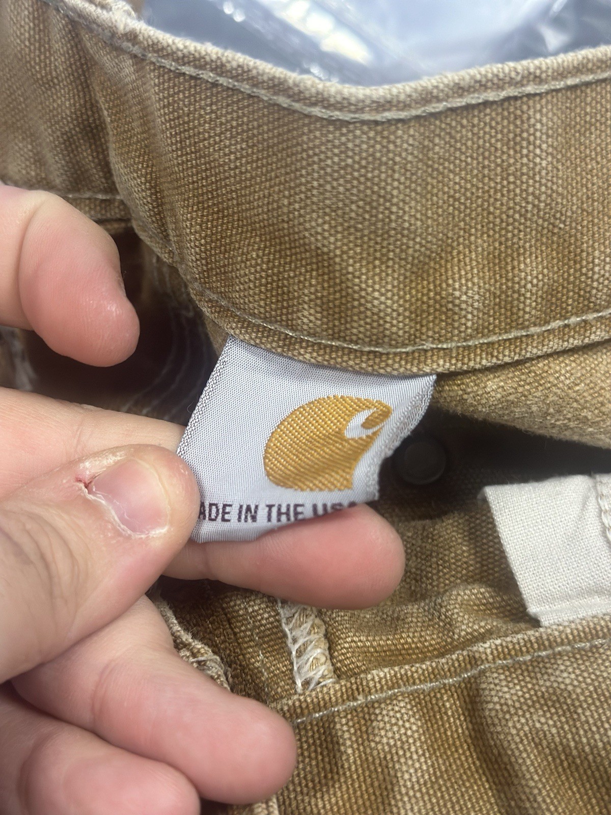 Vintage Carhartt Trousers Mens W33 L32 Brown Double Knee Carpenter Made In USA* thumbnail 17