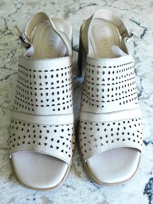 Carmela Love For Leather Women's Shoes 3'' Wide Heel Comfort Unworn Pre-Owned F/S