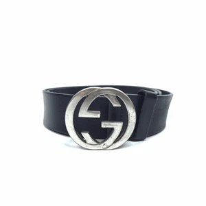 Ceinture argentée signature imbriquée Gucci 1503 120196028