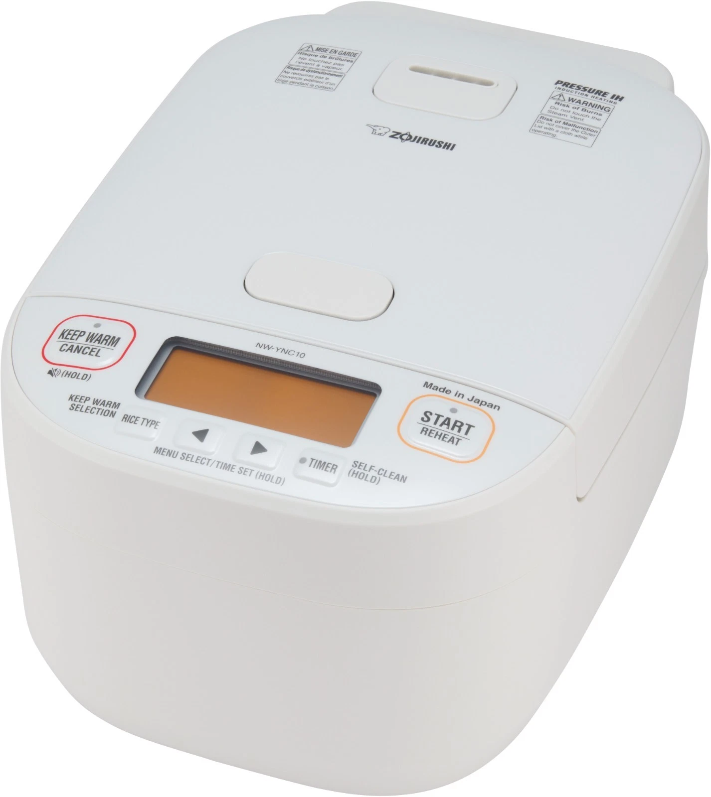 Zojirushi 5 CUP Pressure Induction Heating Rice Cooker & Warmer NW-YNC10 JAPAN