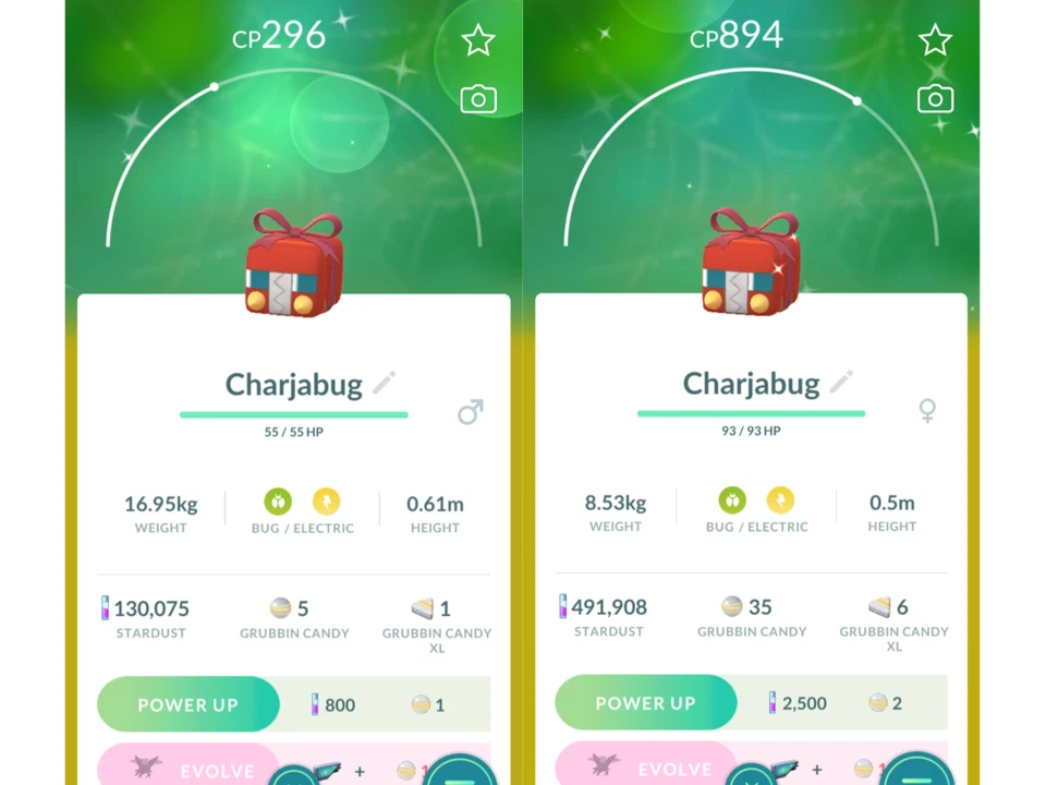 ✨Shiny Charjabug (Schillernd Akkup) Holiday Attire Pokemon GO✨ Exchange or PTC